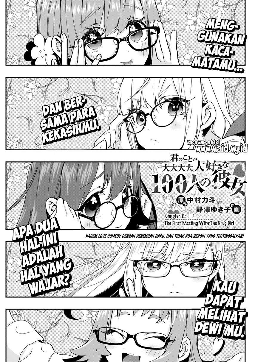 Kimi no Koto ga Dai Dai Dai Dai Daisuki na 100-ri no Kanojo Chapter 11 Bahasa Indonesia